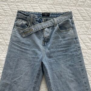 White Fox Boutique Light Blue Straight Leg Jeans